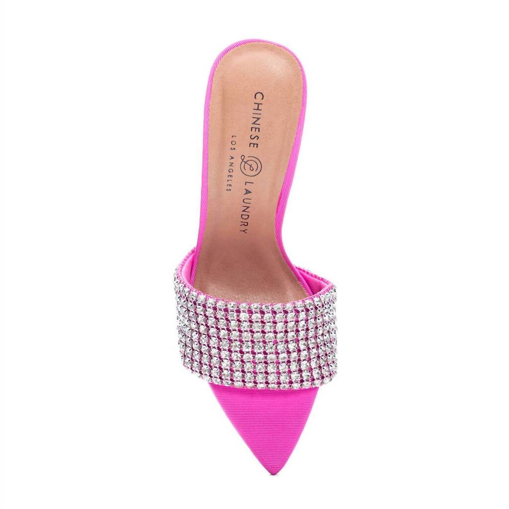 Chinese Laundry Fuchsia Rhinestone Heels - Picture 4 of 5